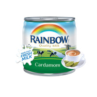 Rainbow Evaporated Milk - Cardamom 170g  بالهيل